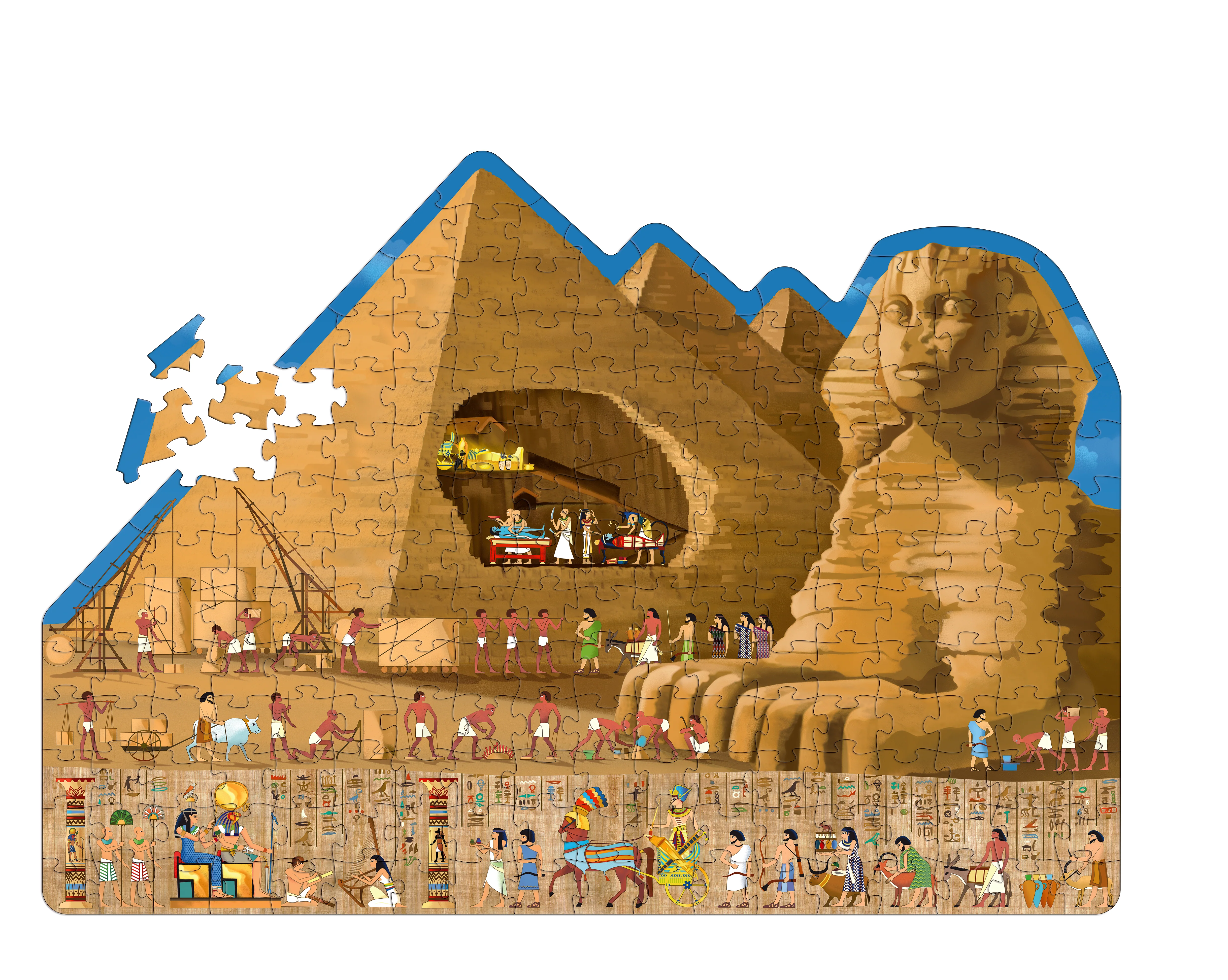 Travel Learn and Explore - Ancient Egypt 200+ Piece Puzzle & Book - Image 2