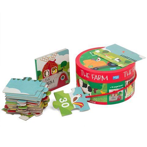 30 Piece Giant Puzzle & Book - The Farm - Image 2