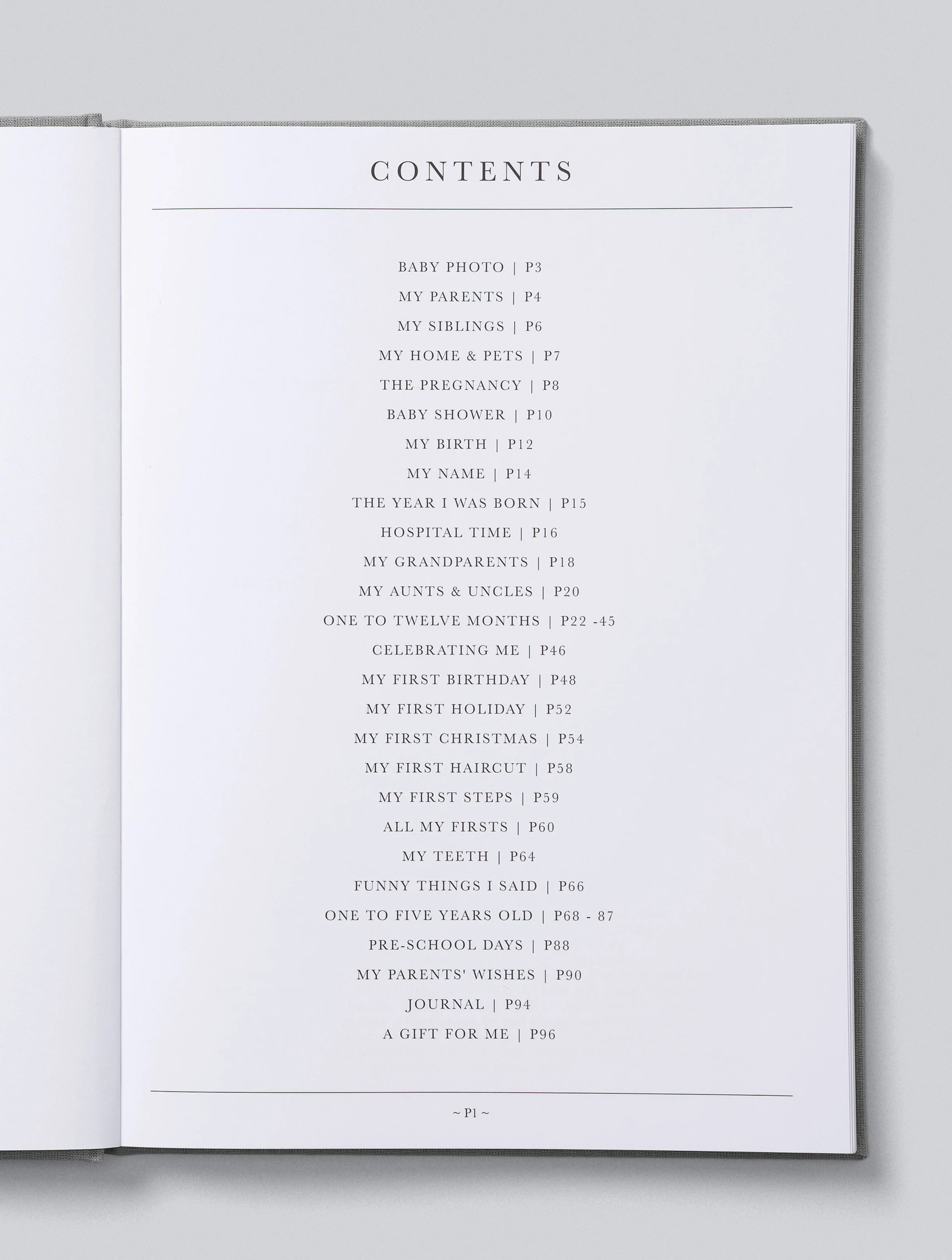Write To Me - Baby Journal Birth to Five Years - Grey - Image 6
