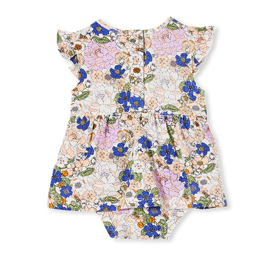 Milky Peony Floral Baby Dress - Image 2
