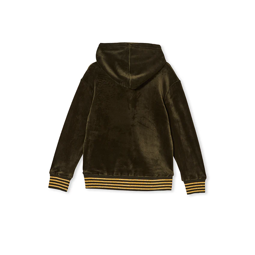Milky Baby Velour Tipping Hood - Image 2