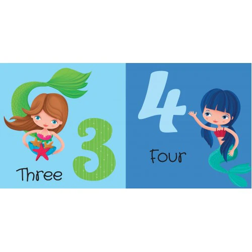 3D Puzzle and Book Set - Learn Numbers Mermaids - Image 2