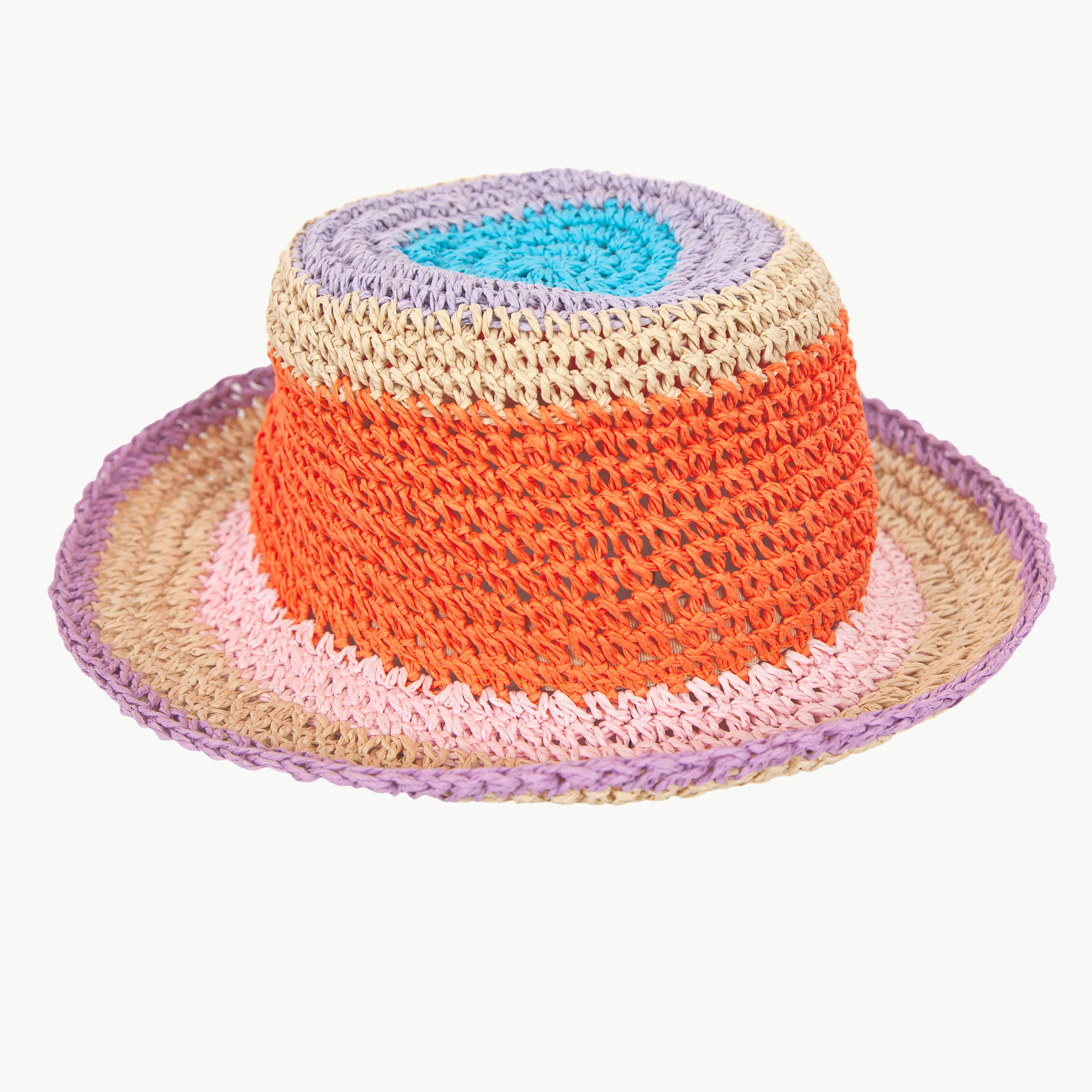 Astrid Crochet Straw Hat - Multi - Image 7