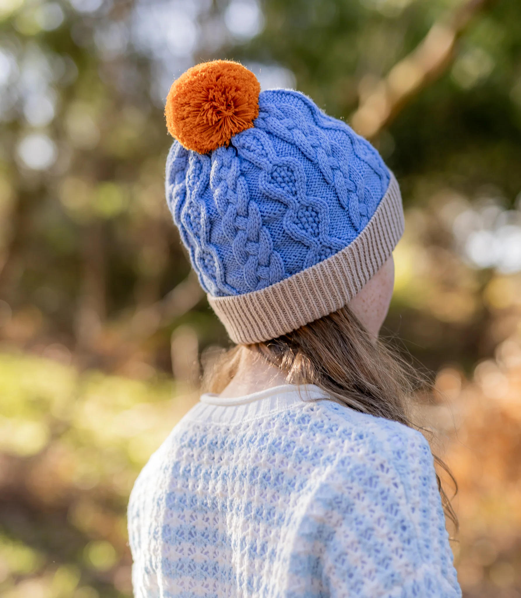 Acorn August Merino Beanie Light Blue - Image 4
