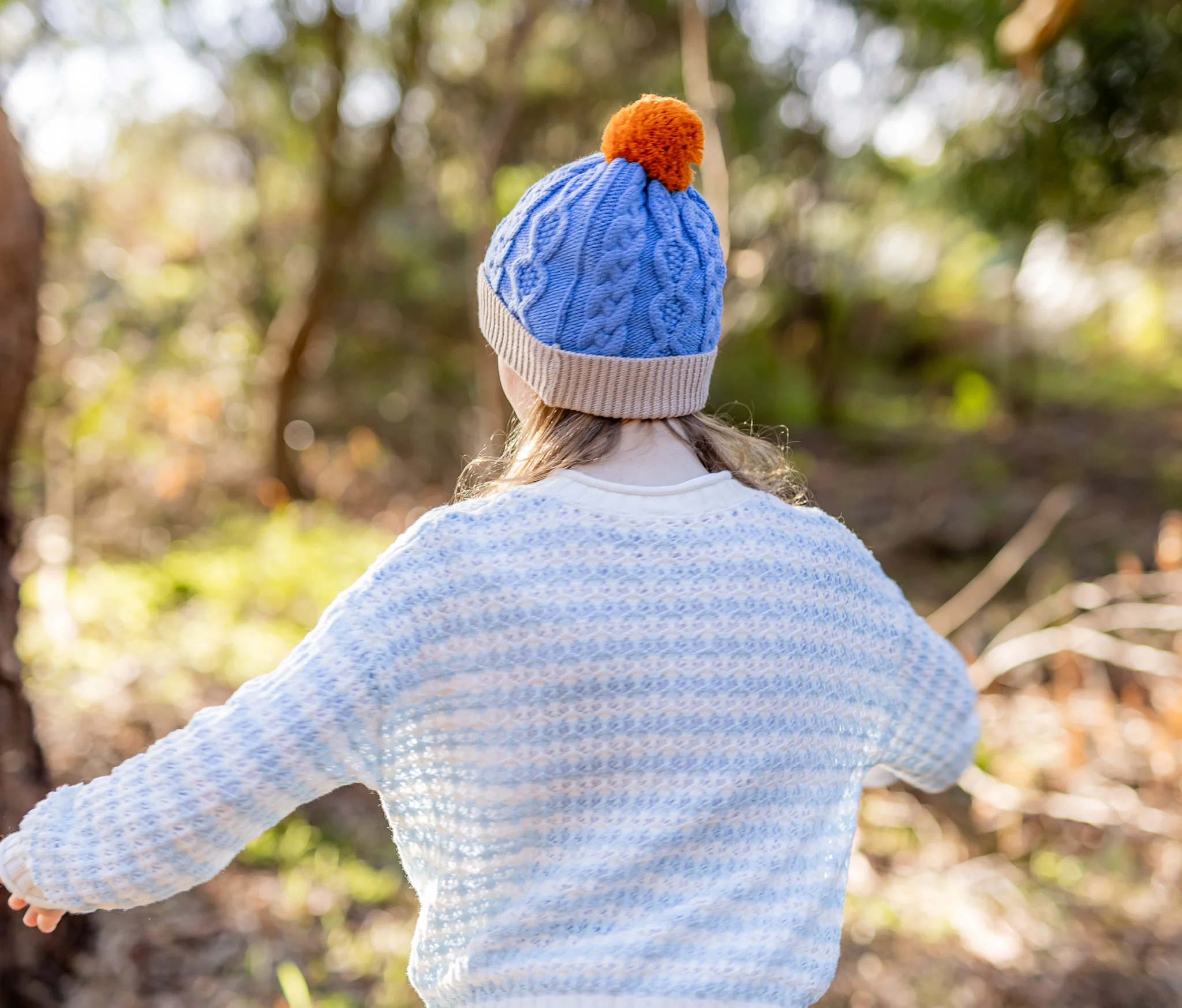 Acorn August Merino Beanie Light Blue - Image 6