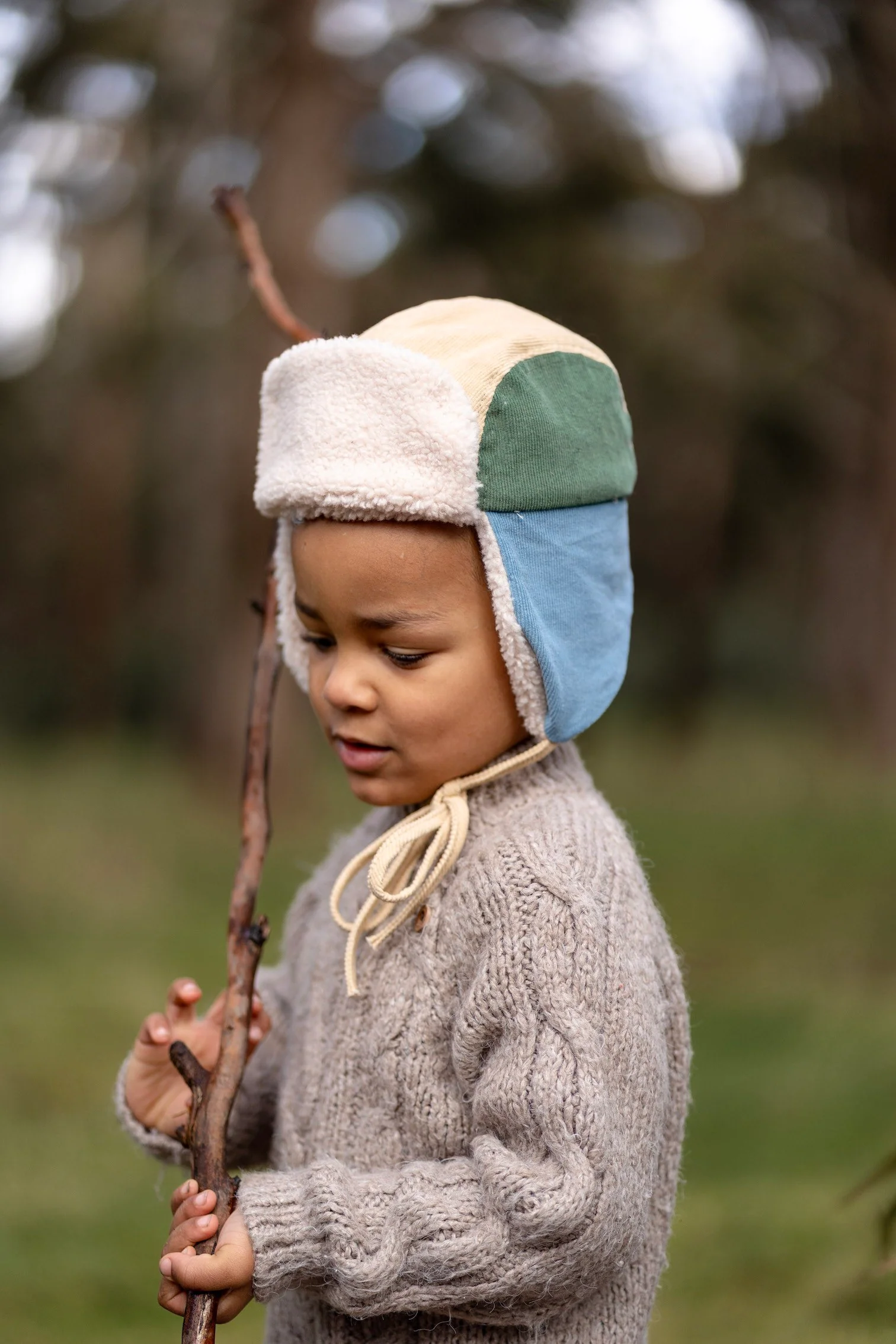 Aviator Cord Beanie - Multi - Image 3