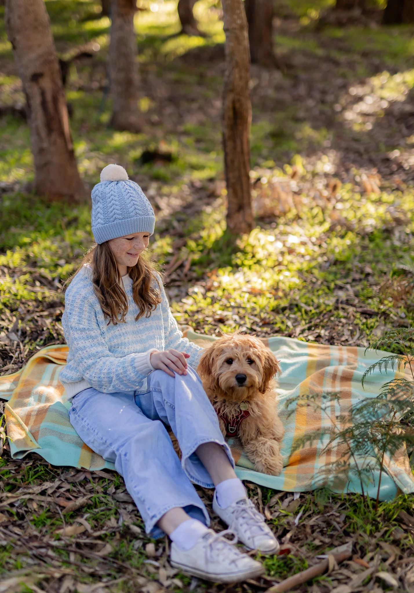 Acorn Copenhagen Merino Beanie Blue - Image 3