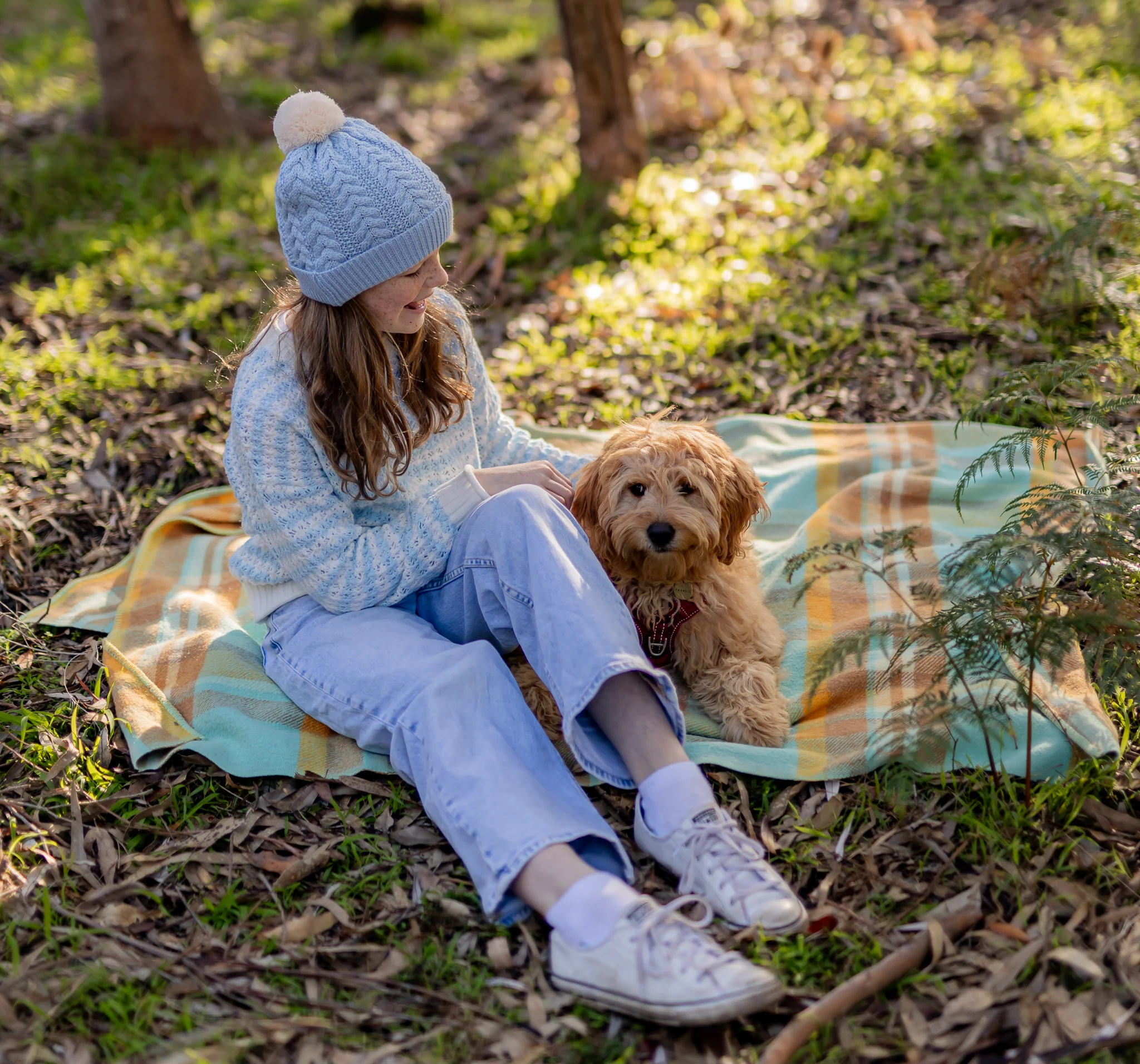 Acorn Copenhagen Merino Beanie Blue - Image 5