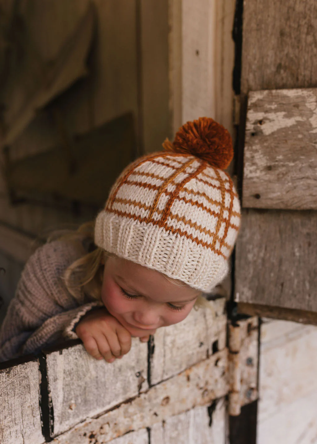 Crossroads Beanie Brown and Caramel - Image 5