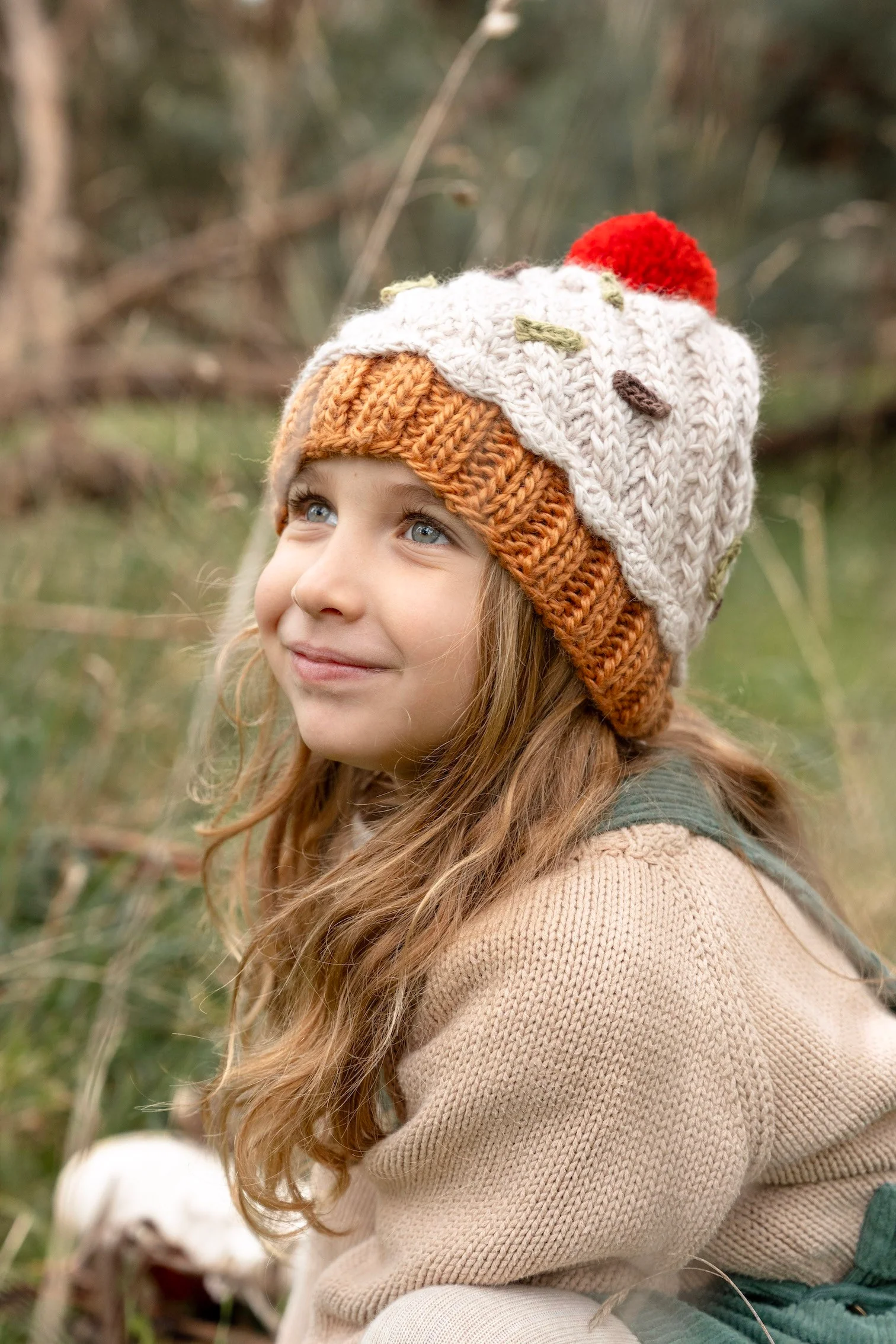 Acorn Cupcake Beanie - Green - Image 6