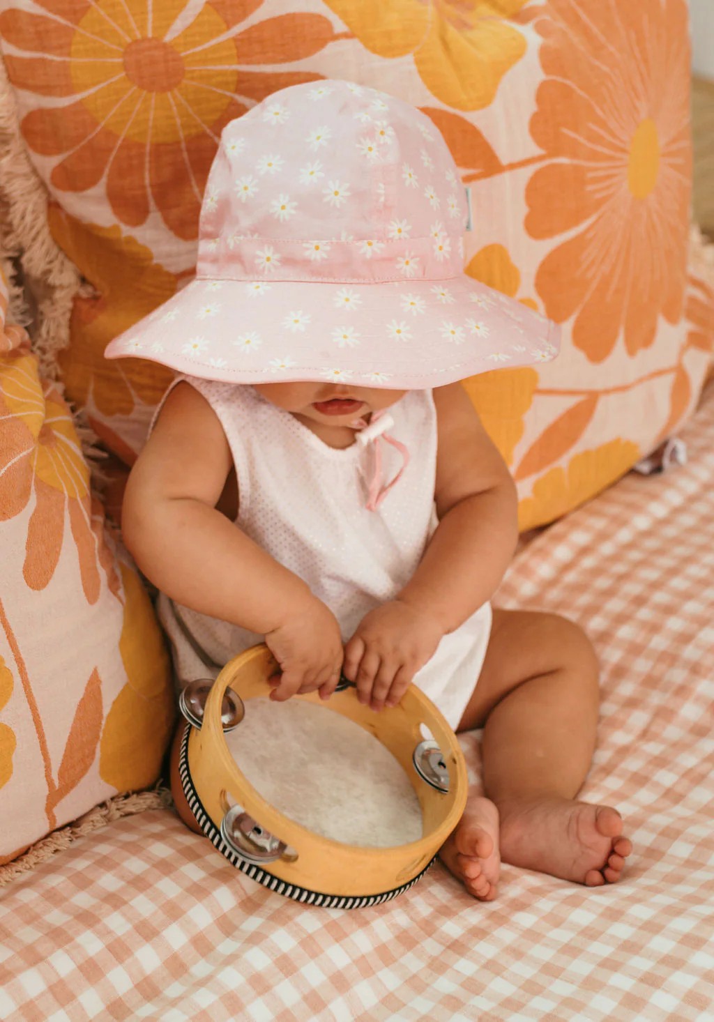 Daisy Fields Wide Brim Infant Hat - Image 2