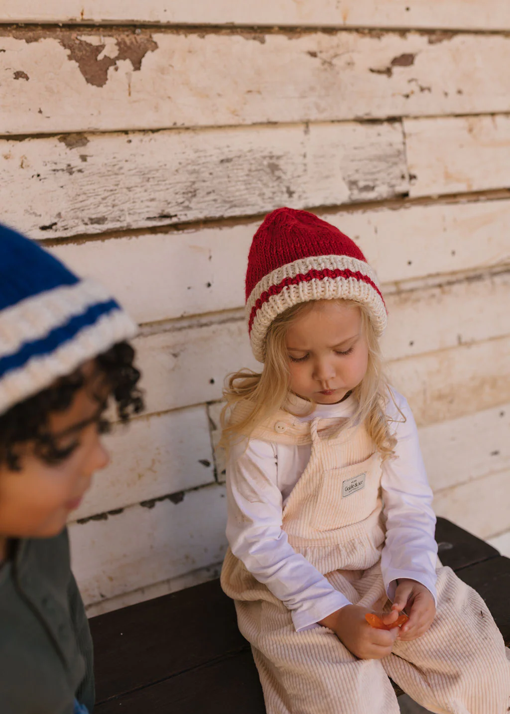 Denmark Beanie Red and Cream - Image 4