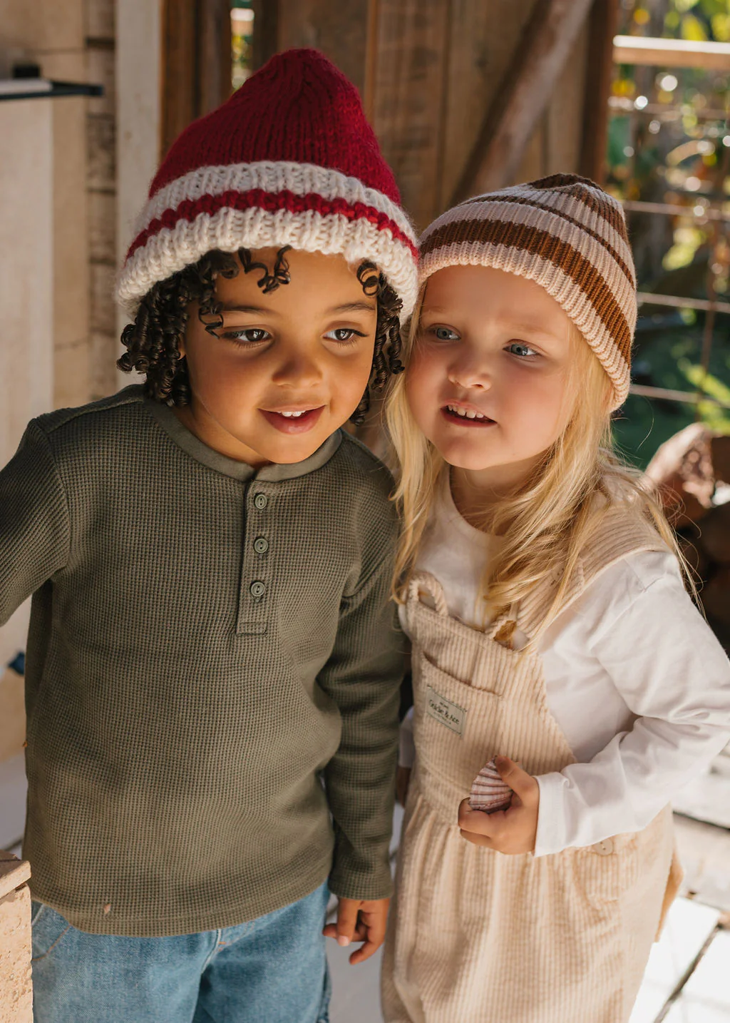 Denmark Beanie Red and Cream - Image 7