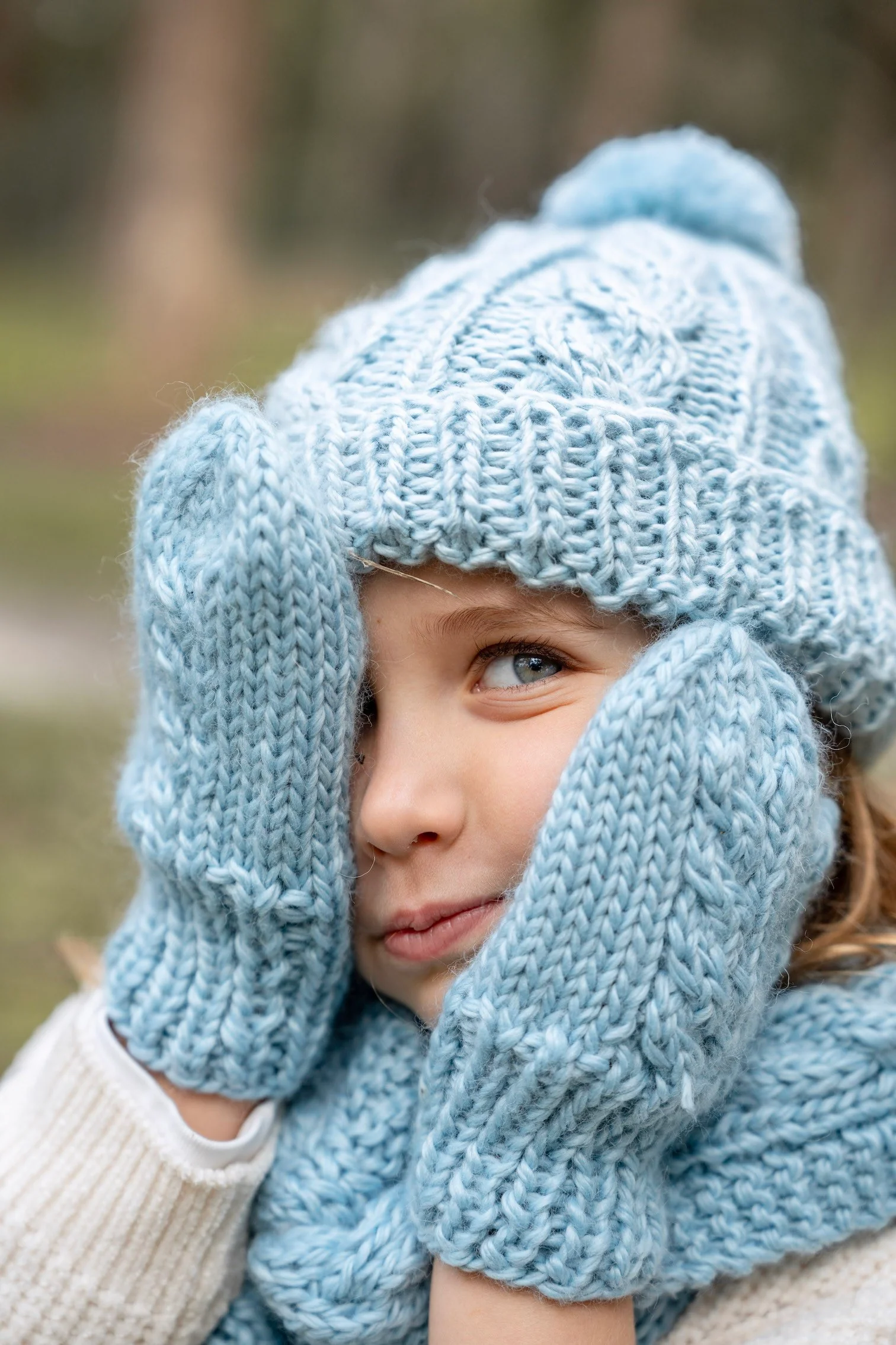 Acorn Free Spirit Mittens - Blue - Image 4