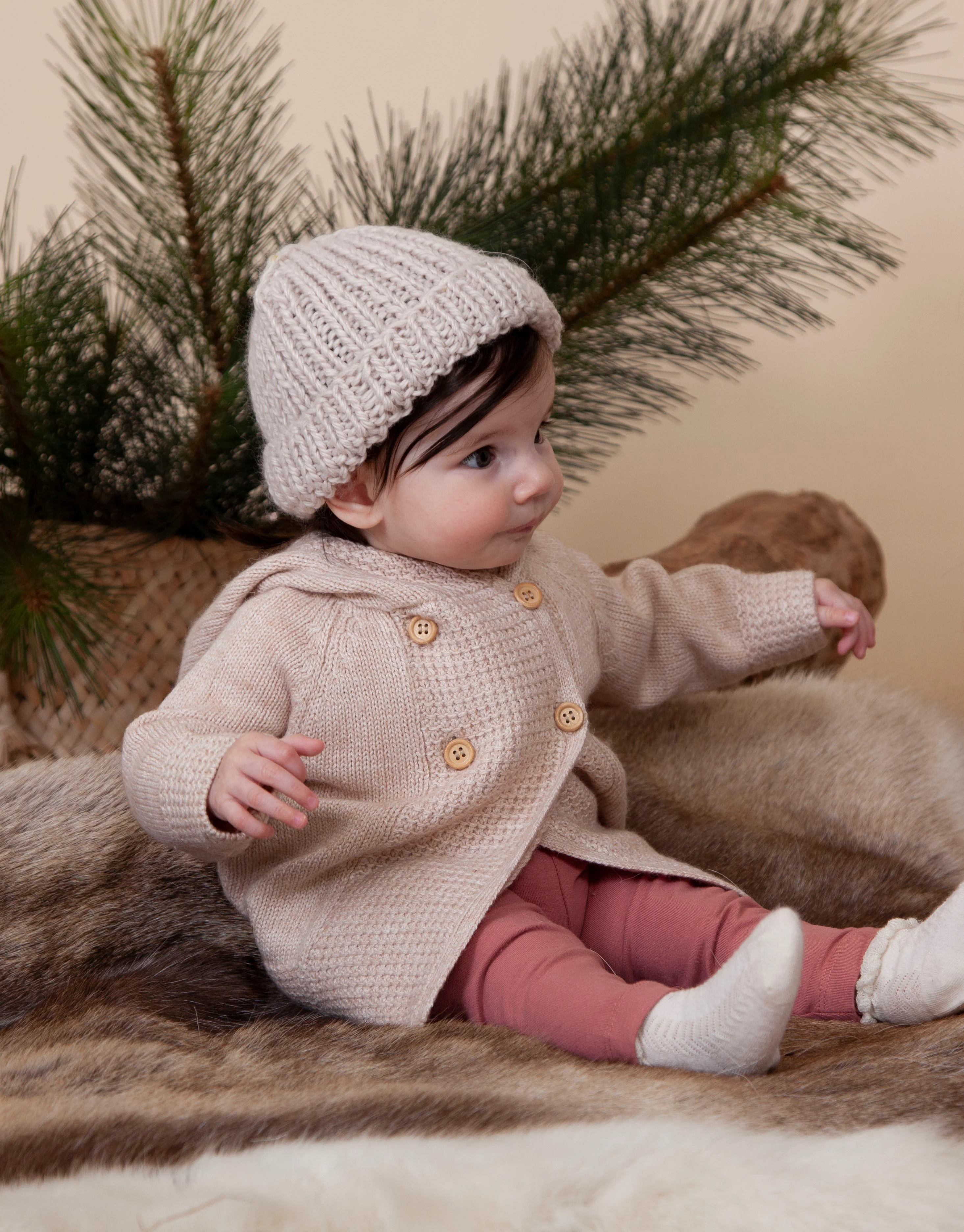 Acorn Freedom Beanie - Oatmeal - Image 4