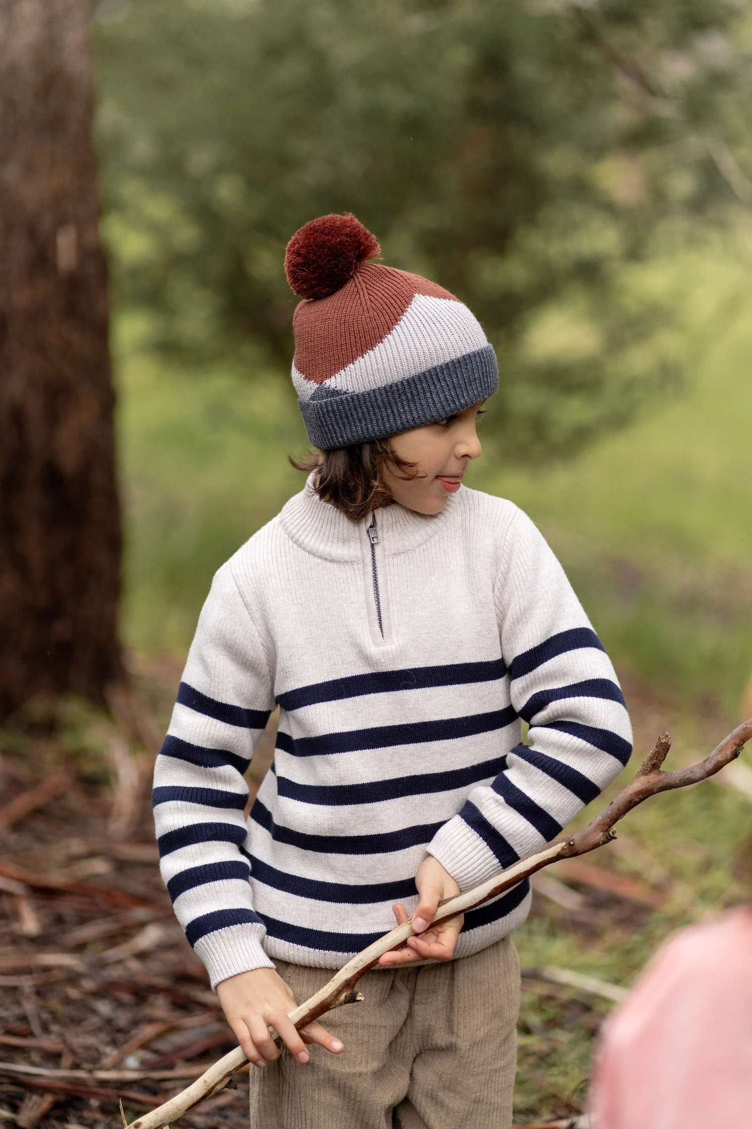 Acorn Hidden Valley Merino Beanie - Chestnut - Image 2