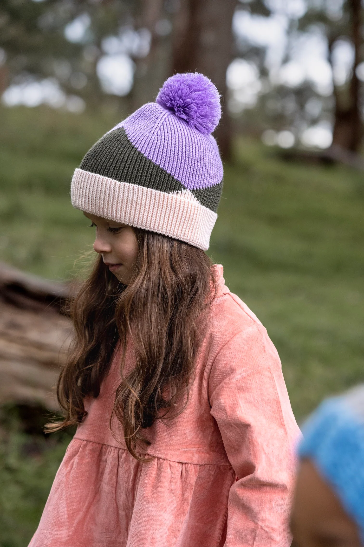 Acorn Hidden Valley Merino Beanie - Lilac - Image 3