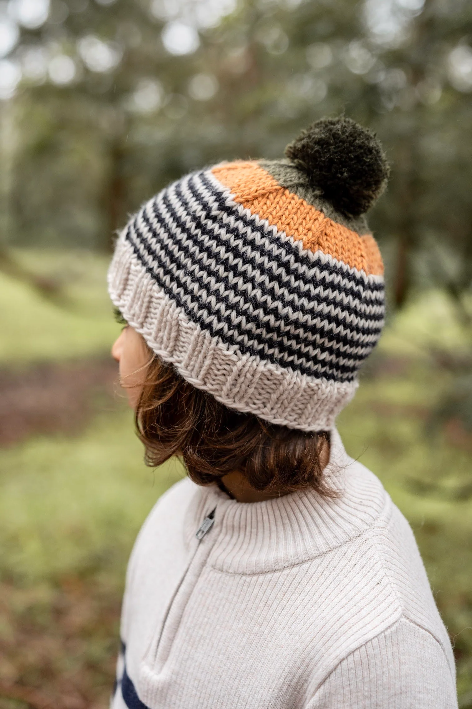 Acorn Horizon Beanie - Black Stripe - Image 5