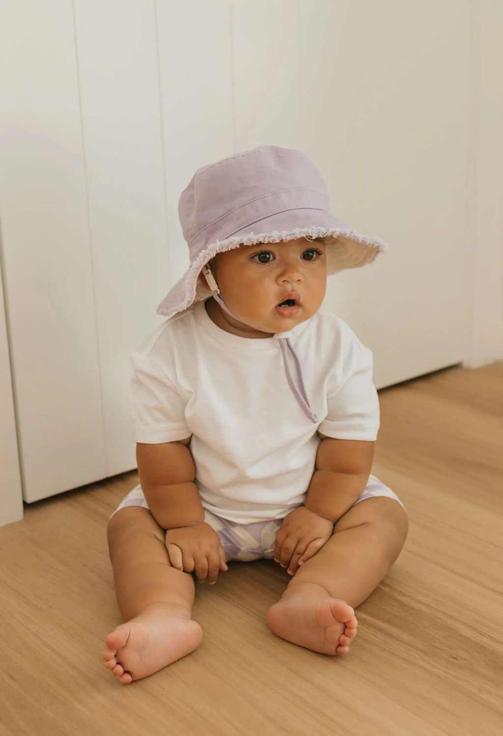 Lavender Frayed Bucket Hat - Image 2