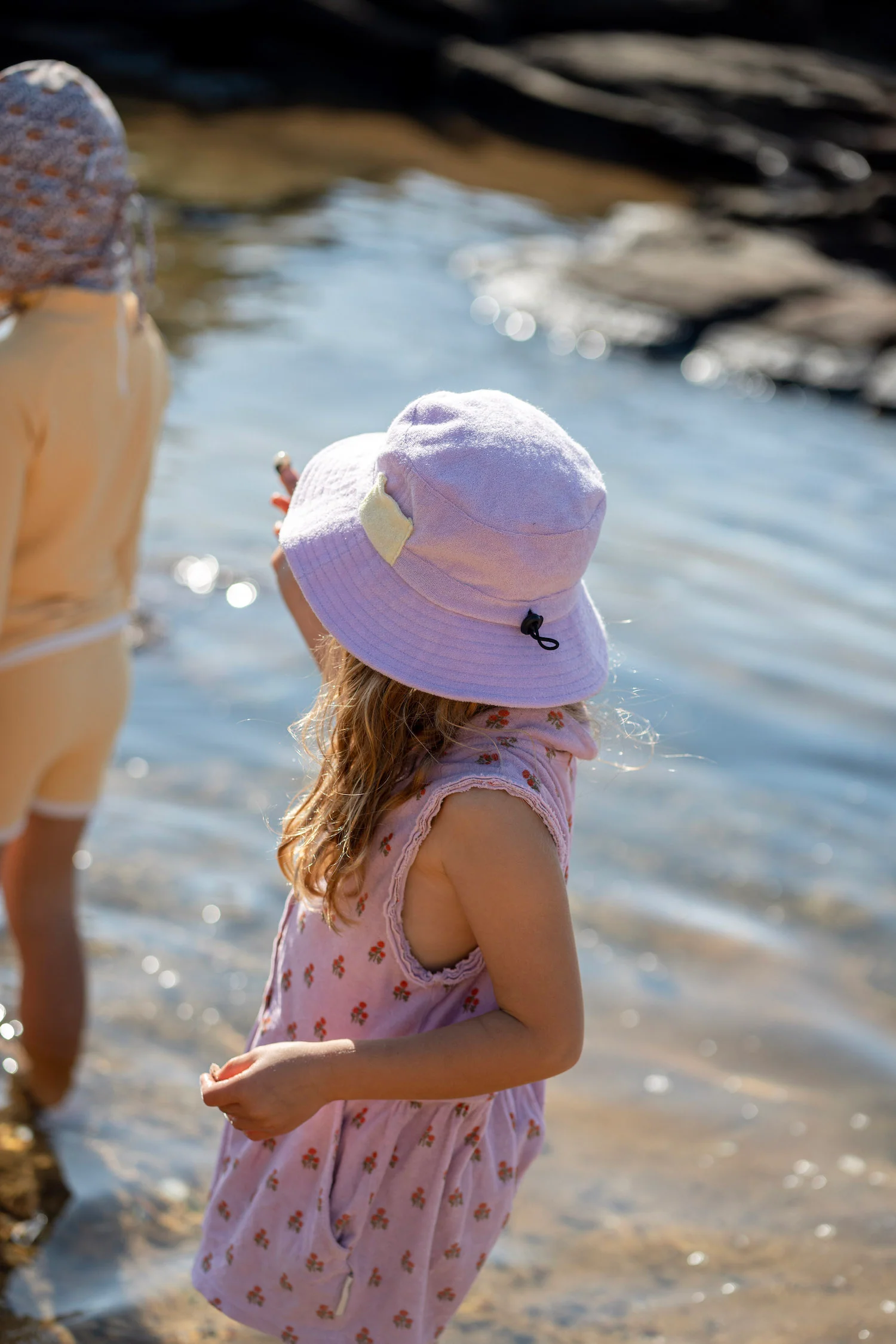 Lavender Terry Towelling Bucket Hat - Image 6