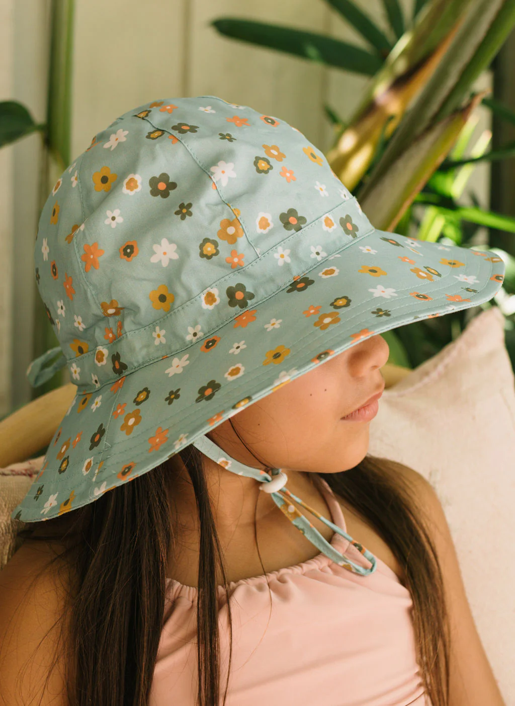Little Flora Wide Brim Sun Hat - Image 2