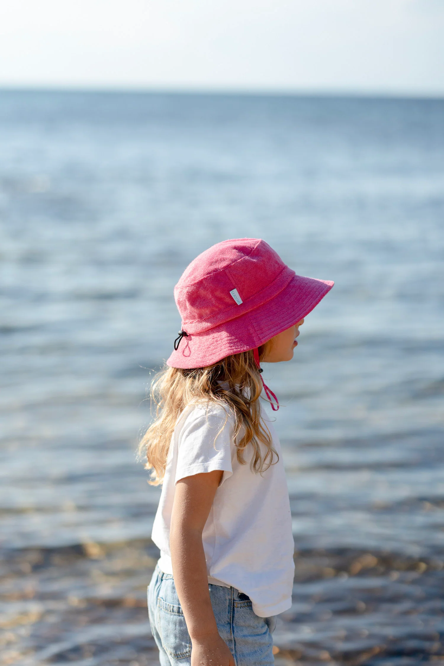 Pink Terry Towelling Bucket Hat - Image 3