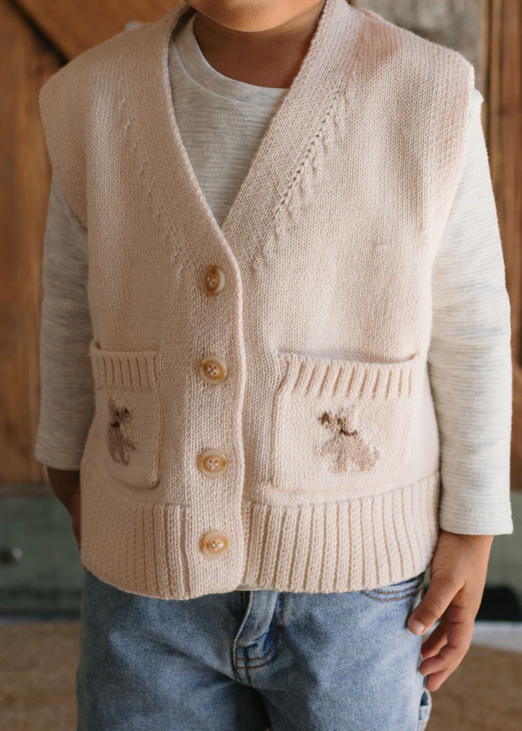 Puppy Dog Merino Vest - Image 4