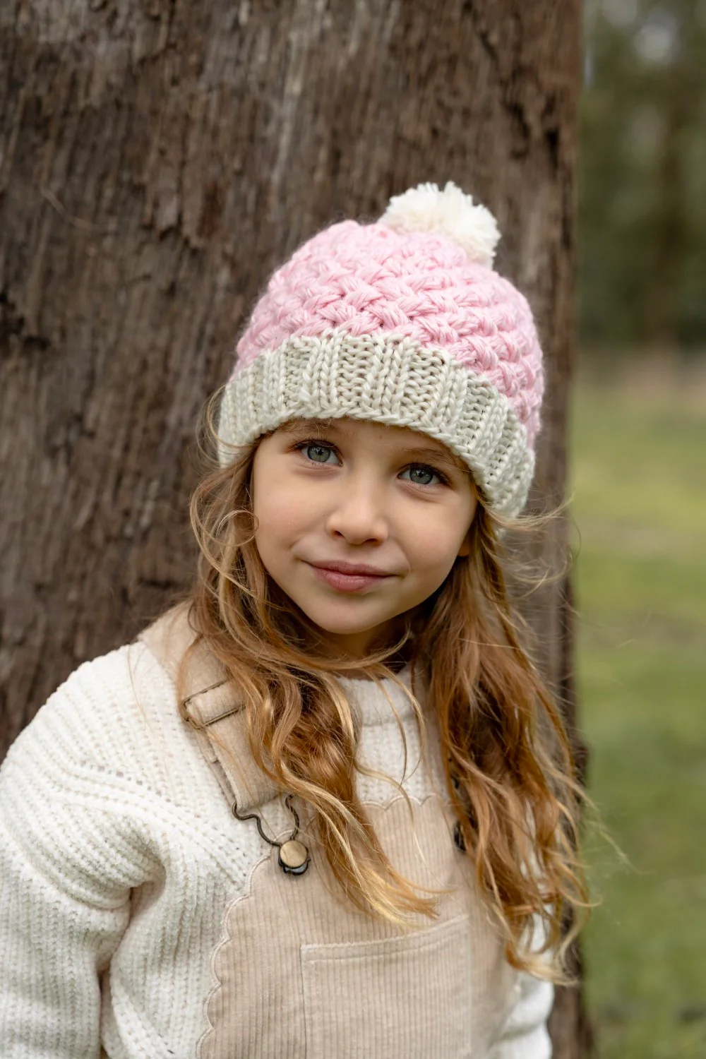 Acorn Ripples Beanie - Pink - Image 2