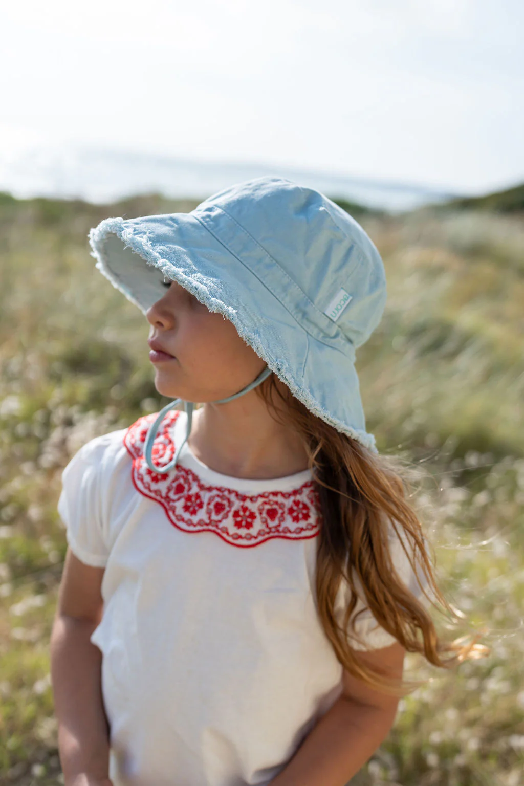 Seafoam Frayed Bucket Hat - Image 2