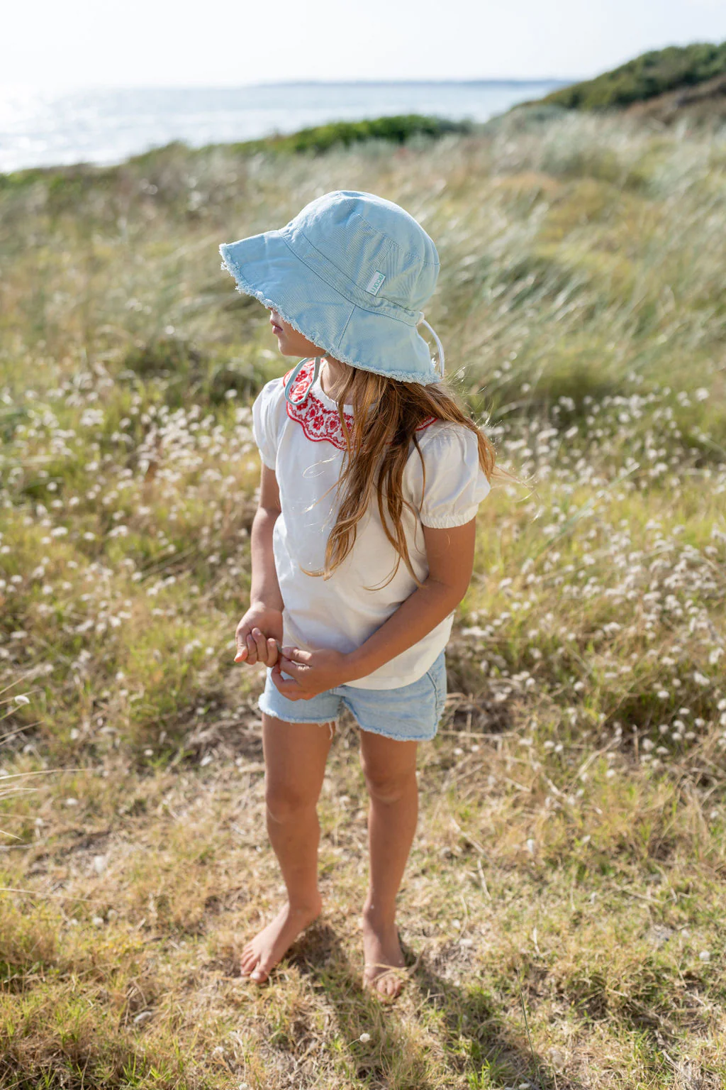 Seafoam Frayed Bucket Hat - Image 3