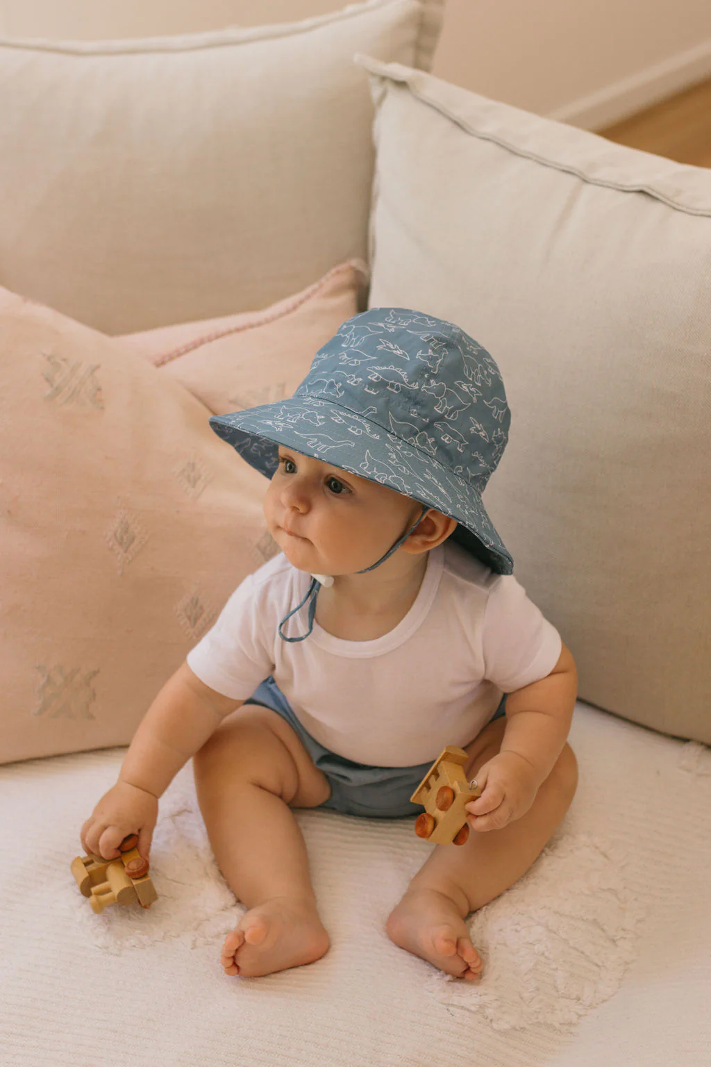 Sketch-a-Saurus Wide Brim Infant Hat - Image 3