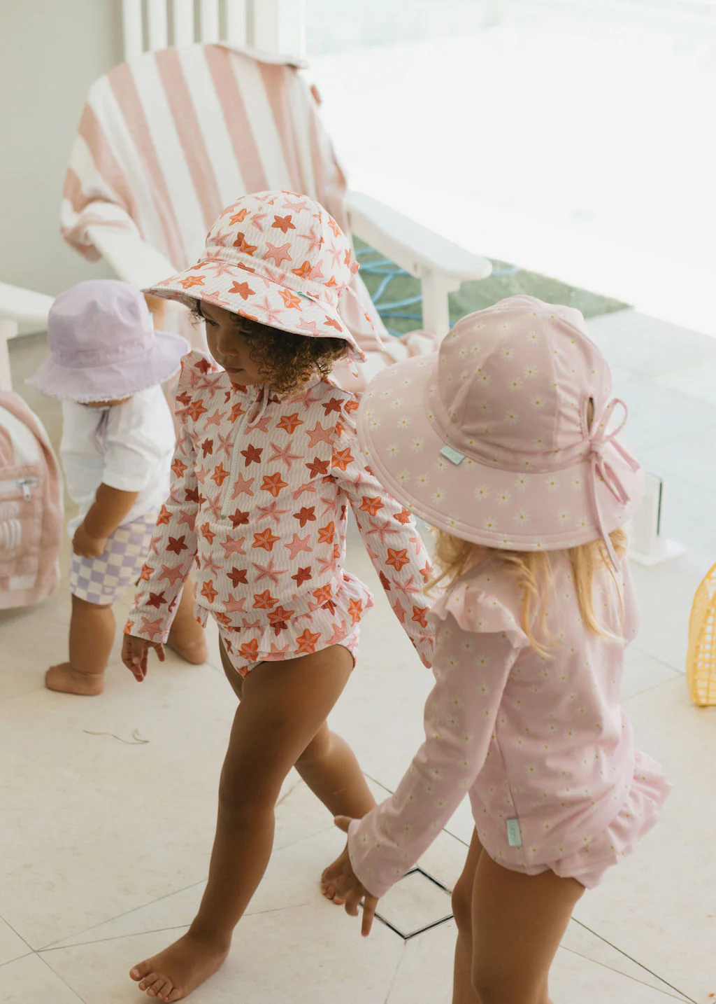 Starfish Wide Brim Swim Hat - Image 3