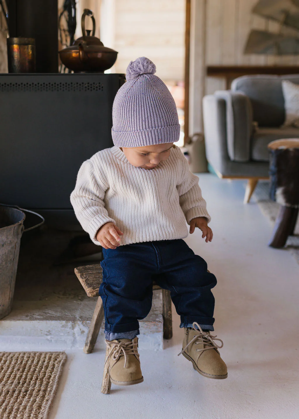 Stargaze Beanie Lavender Speckle - Image 3