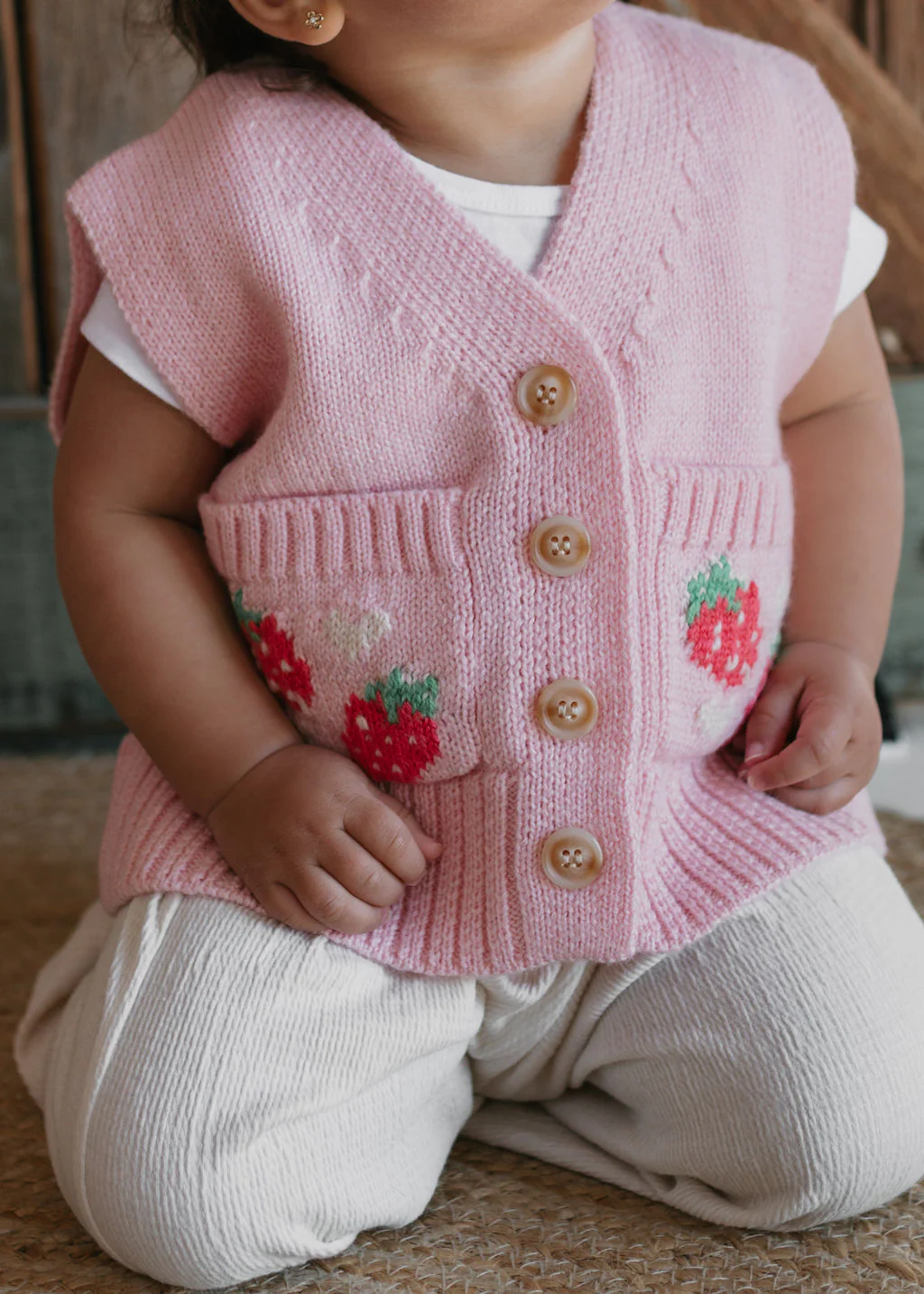 Strawberry Fields Merino Vest - Image 2