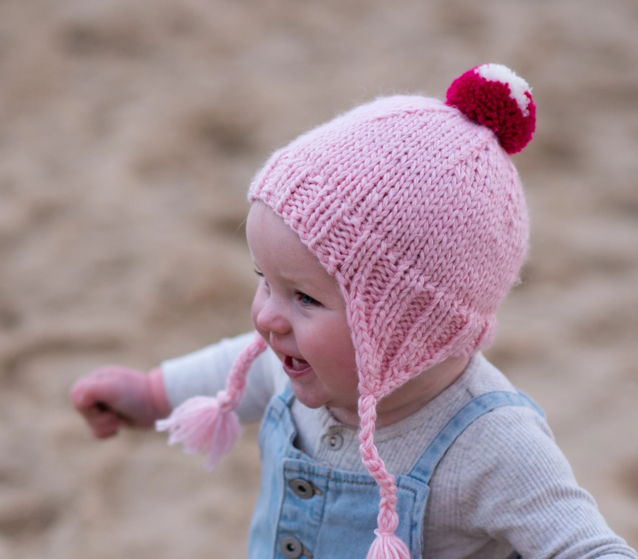Acorn Sunrise Beanie Pink - Image 2