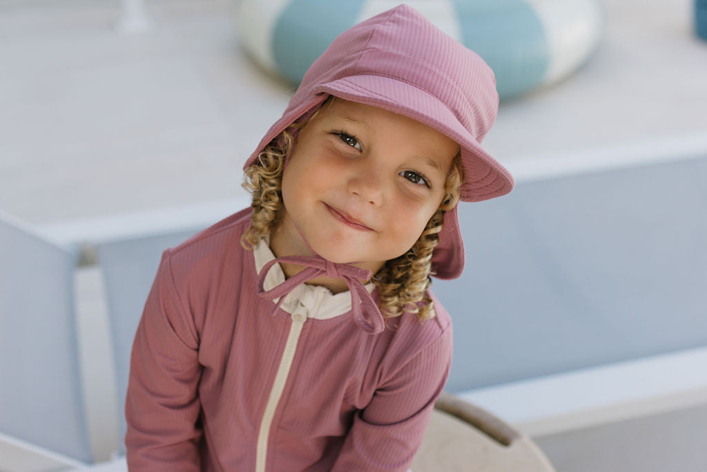 Wild Rose Swim Flap Cap Dusty - Image 5