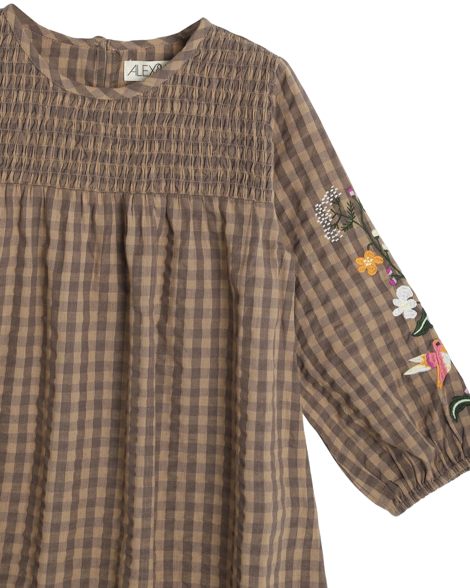 Amelia Dress - Coffee/Black - Image 4
