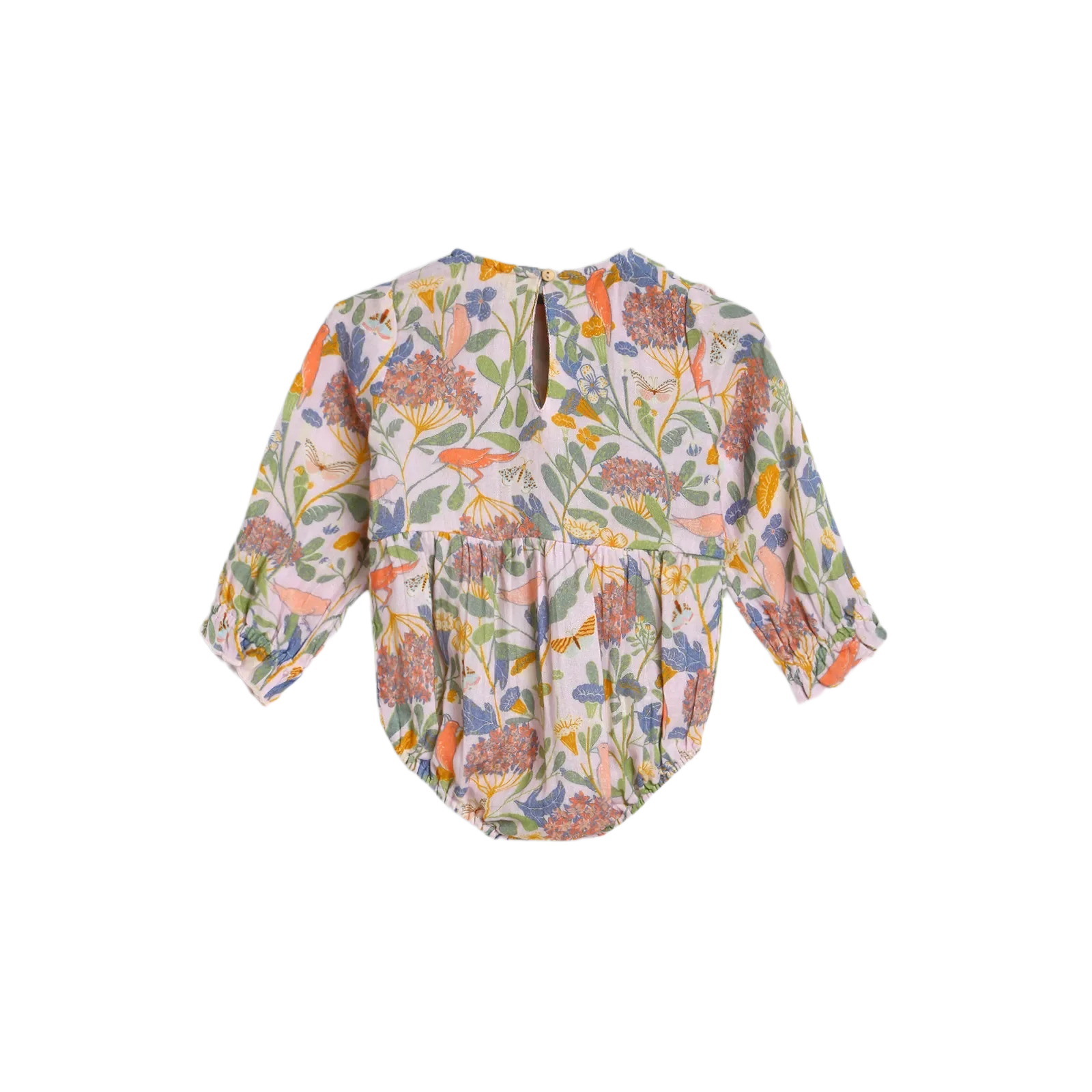 Alex and Ant Charlotte Playsuit - Pink Bird Flower - Image 7