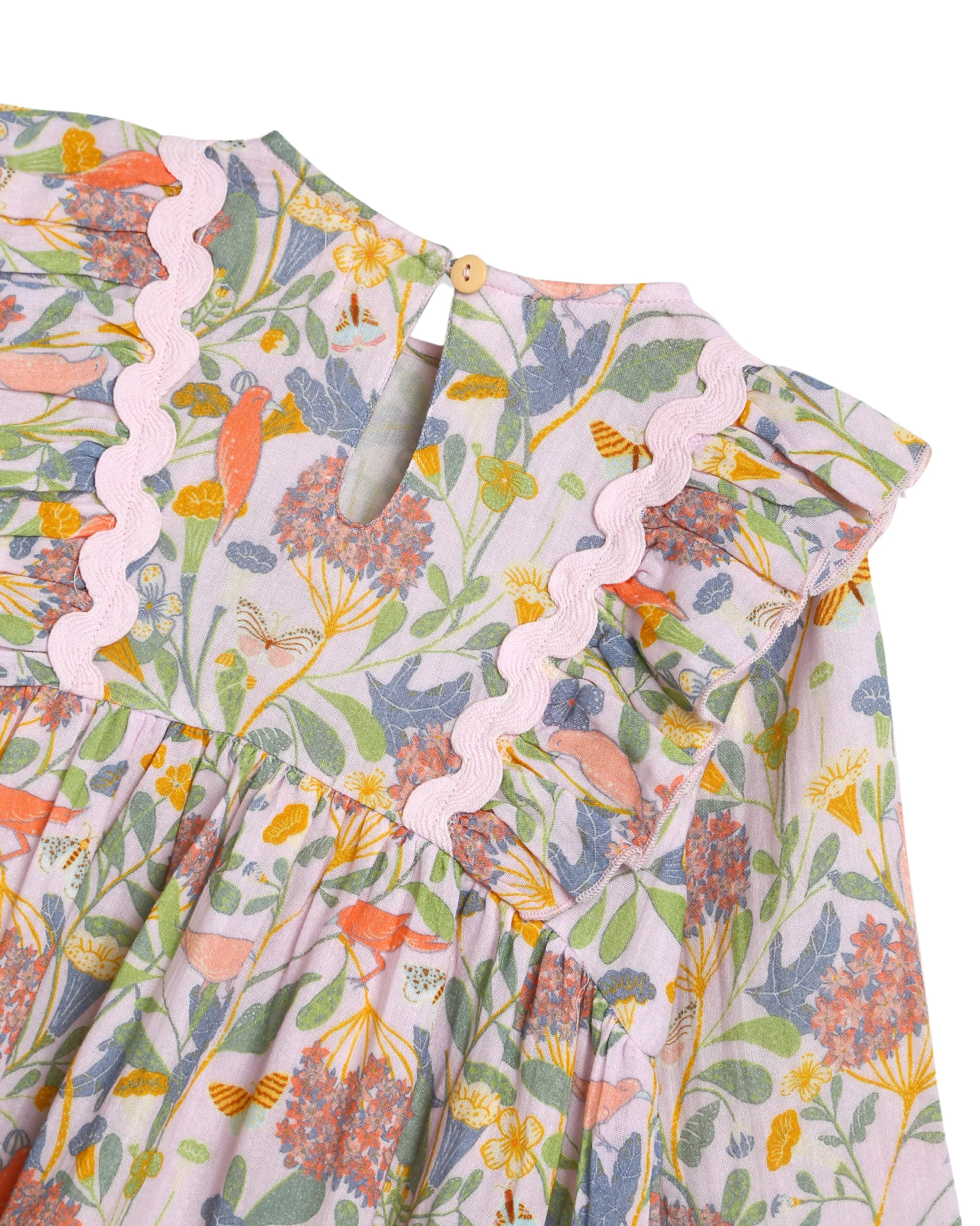 Alex and Ant Ingrid Dress - Pink Bird Flower - Image 5