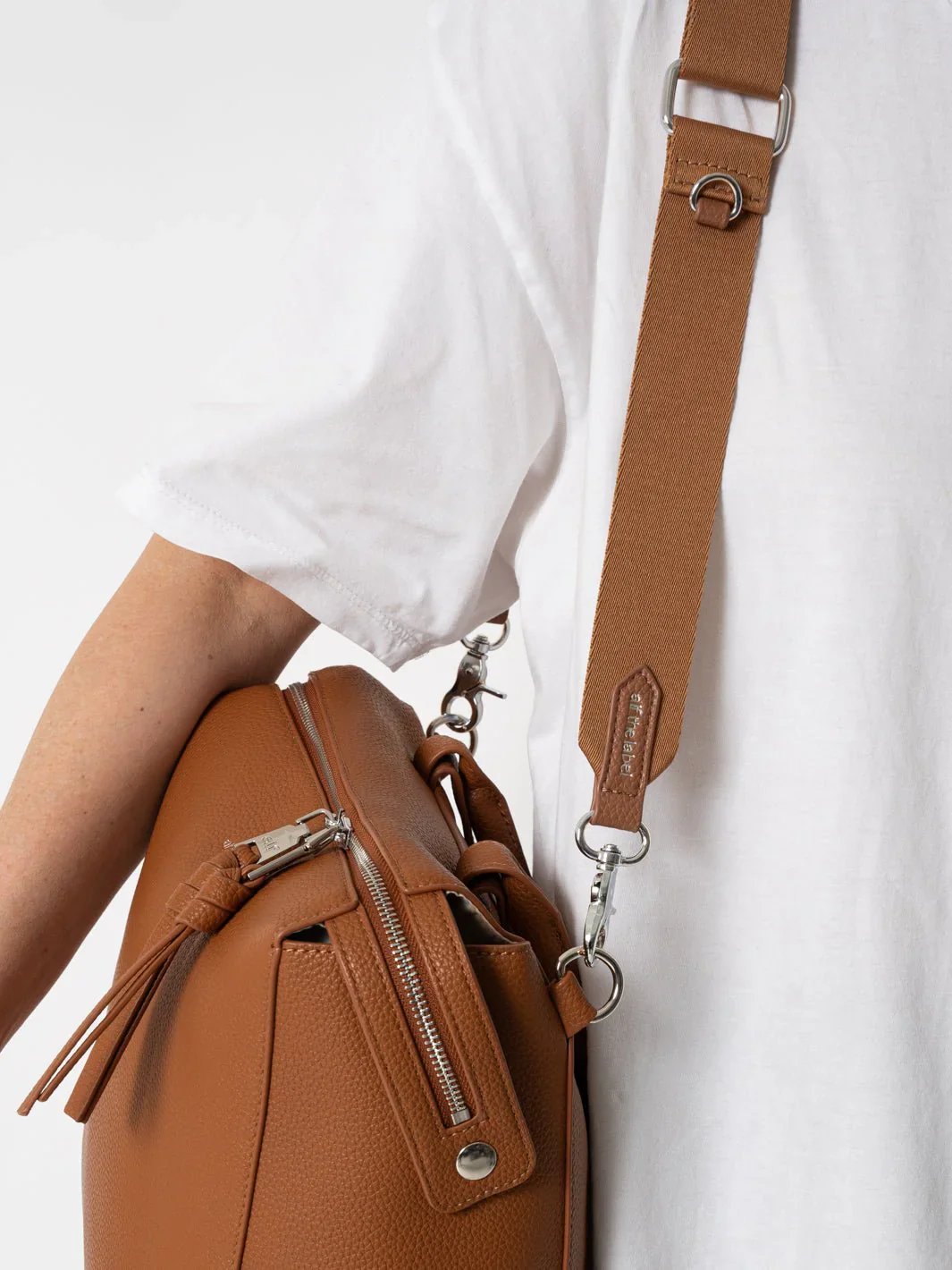Vegan Woven Bag Strap - Toffee - Image 2