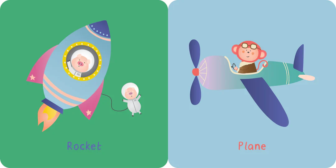 Babys World - Rattle Handle Board Book - Vehicles - Image 2
