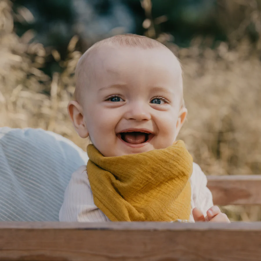 Bandana Bib - Mustard - Image 2