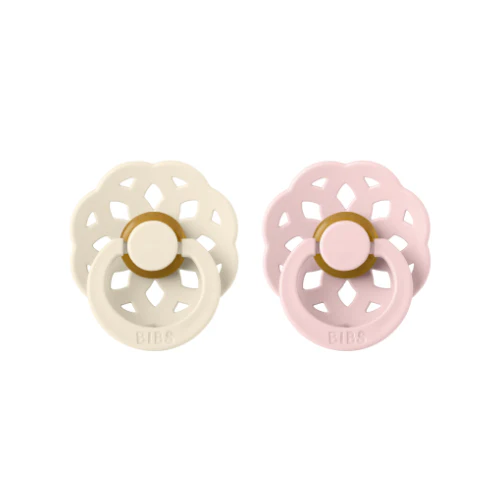 Boheme Pacifier 2 Pack - Ivory/Blossom - Image 2