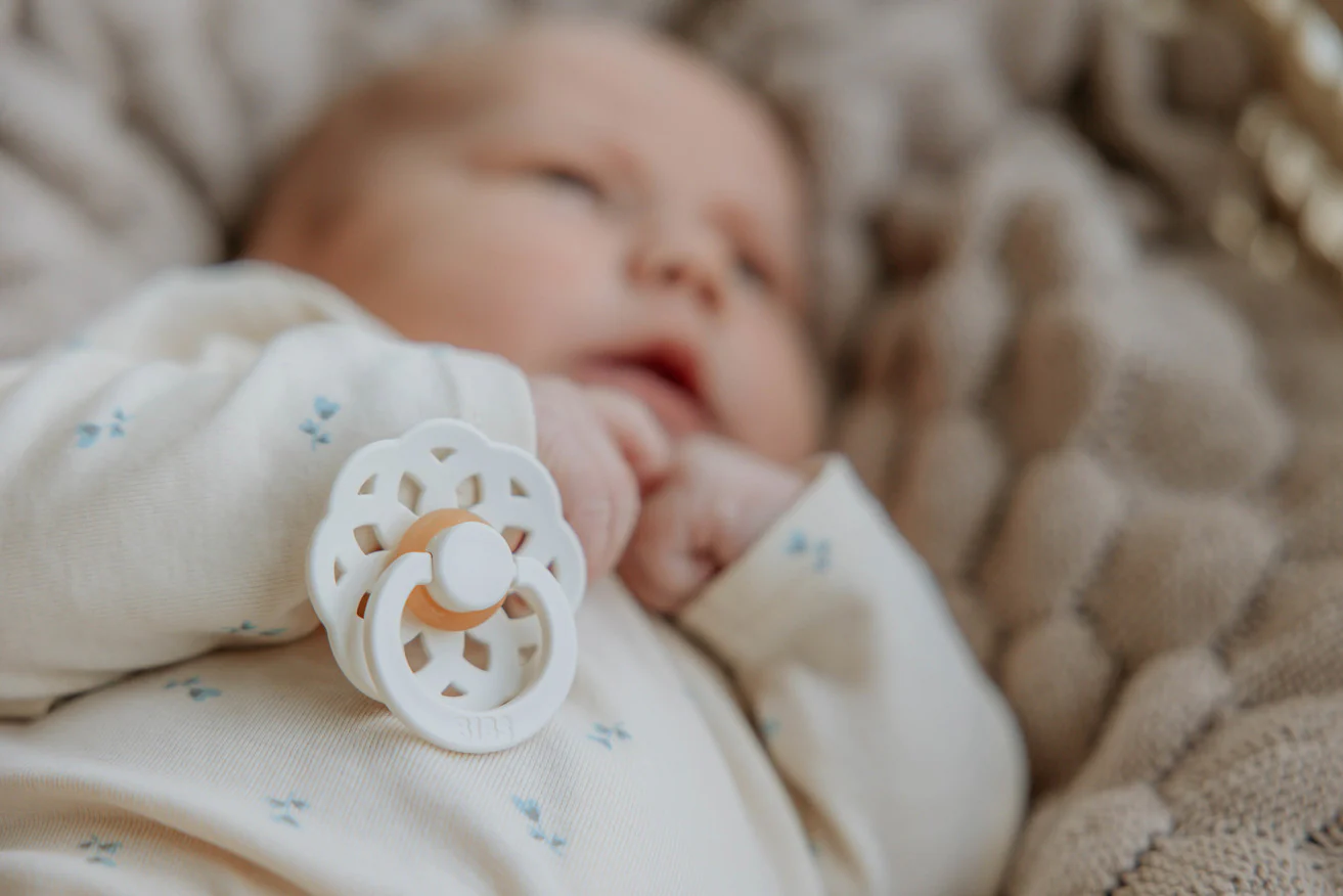 Boheme Pacifier 2 Pack - Ivory/Blossom - Image 8