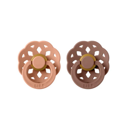 Boheme Pacifier 2 Pack - Peach/Woodchuck - Image 2