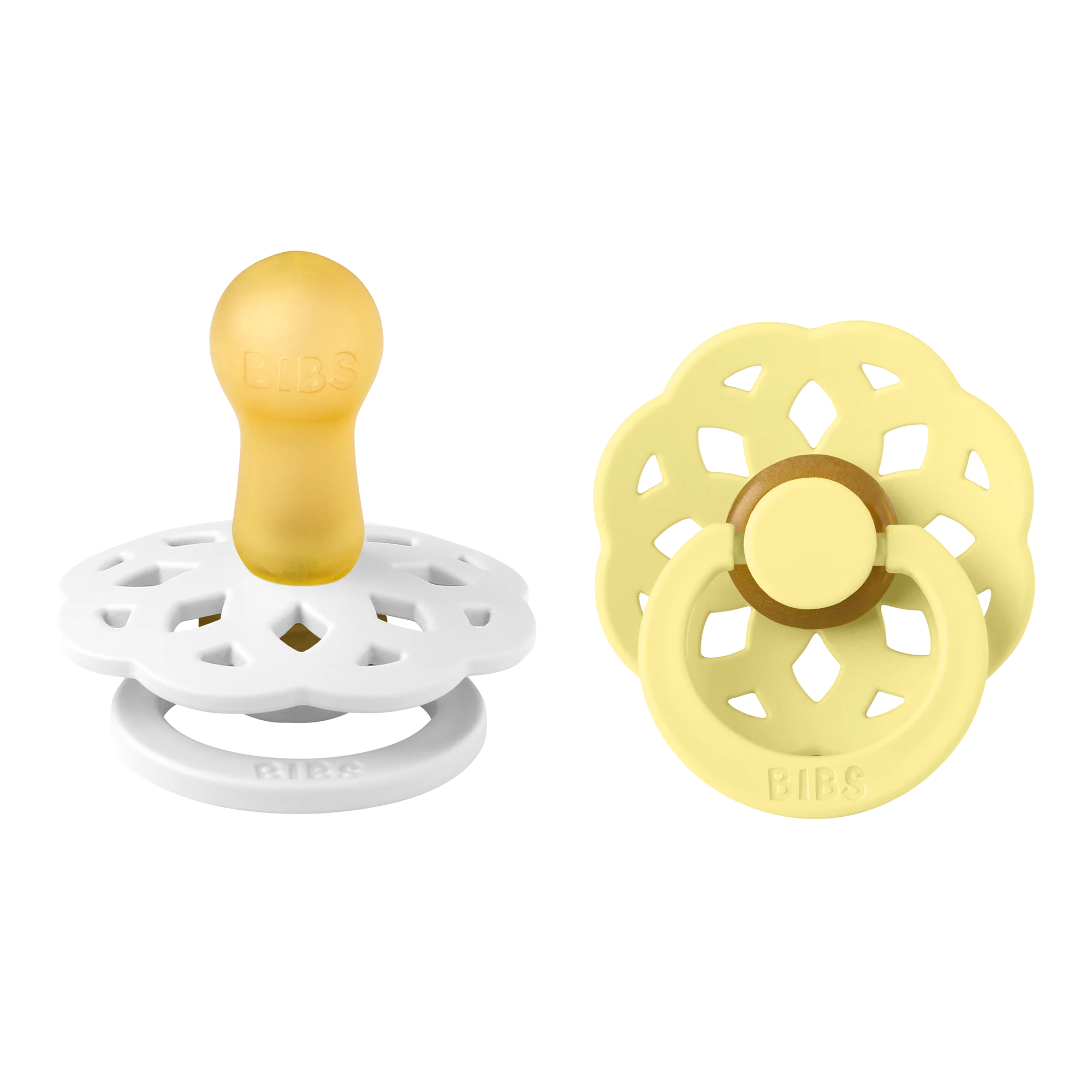 Boheme Pacifier 2 Pack - White/Sunshine