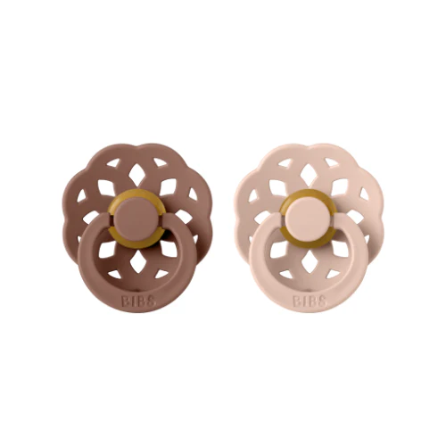 Boheme Pacifier 2 Pack - Woodchuck/Blush - Image 2