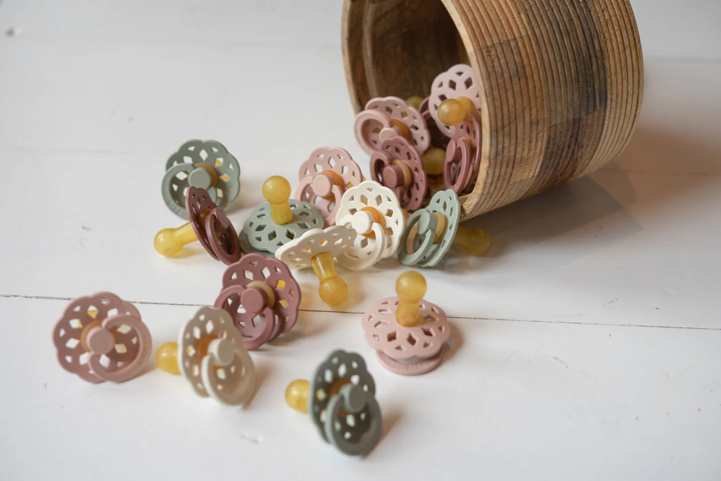 Boheme Pacifier 2 Pack - Woodchuck/Blush - Image 7