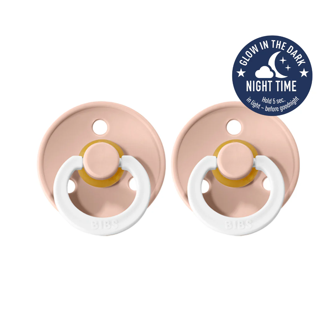 Colour GLOW Pacifier 2 Pack - Blush