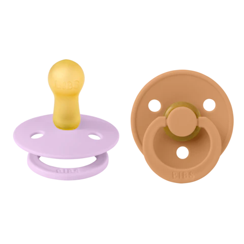 Colour Pacifier 2 Pack - Violet Sky/Pumpkin